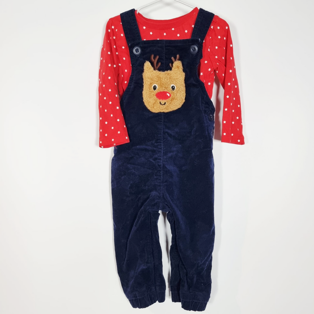 12-18M
Rudolph Pocket Dungarees