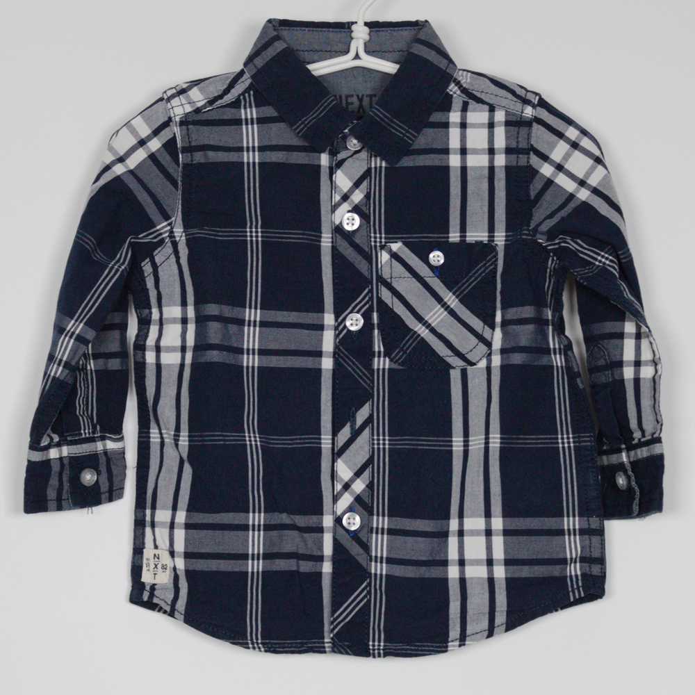 9-12M
Navy Check Shirt