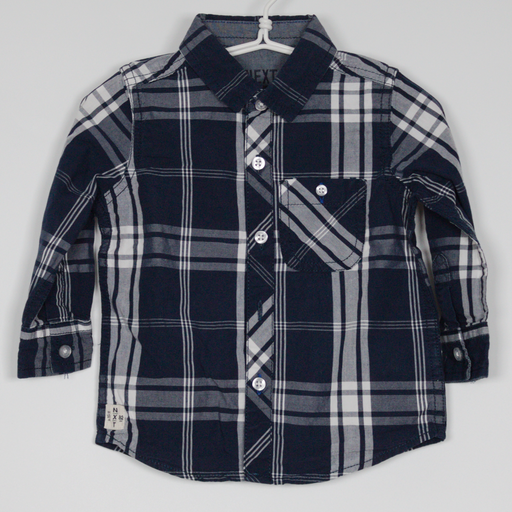 9-12M
Navy Check Shirt