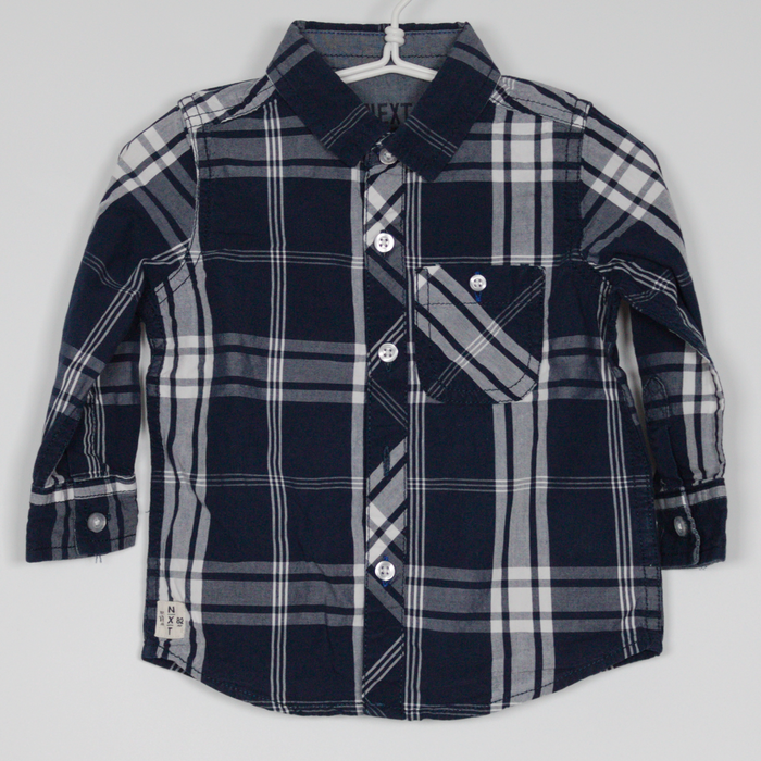 9-12M
Navy Check Shirt