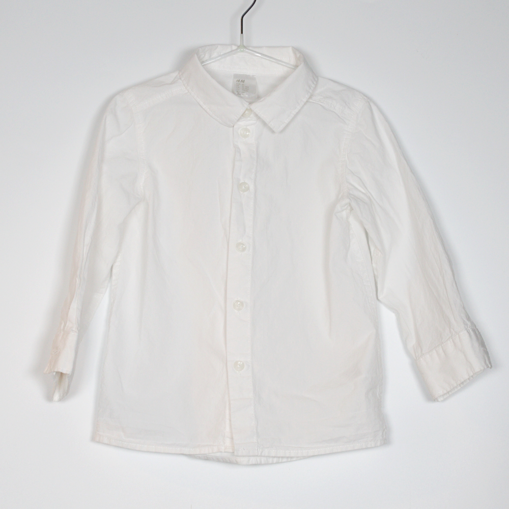 12-18M
White Long Sleeve Shirt