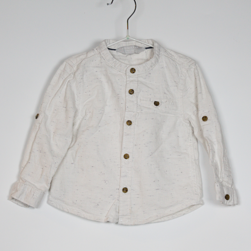 9-12M
Band Collar Shirt