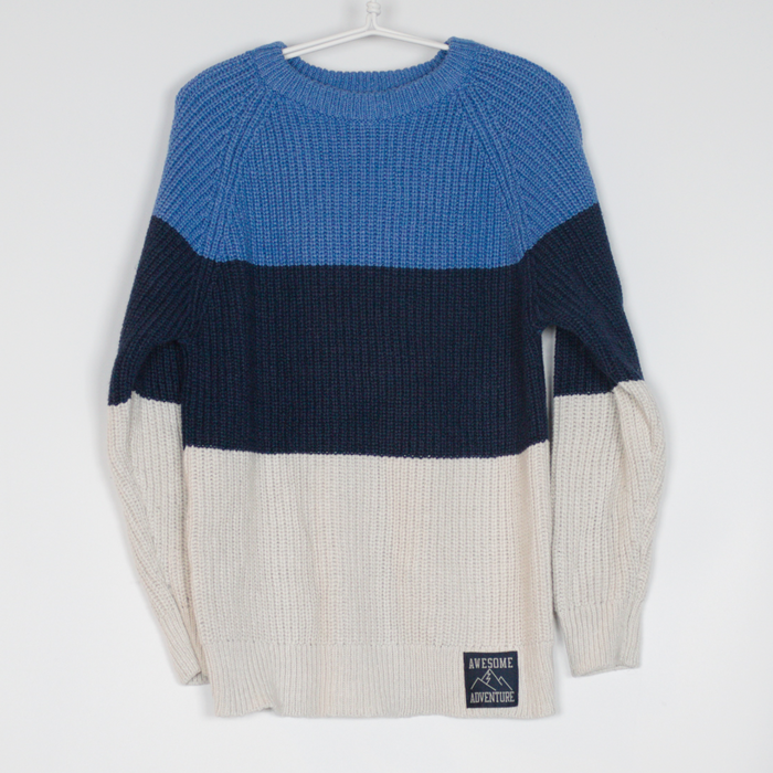 5-6Y
Block Sweater