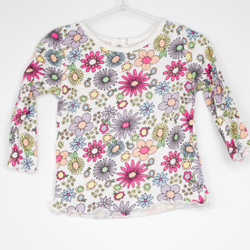 3-6M Flower Power Long Sleeve