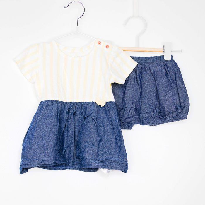 4-6M
Yellow Bow Dress