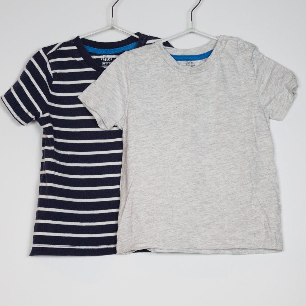 18-24M
Stripey & Grey T-shirts