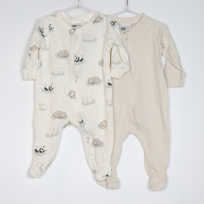 2-4M
3 Cotton Sleepsuits