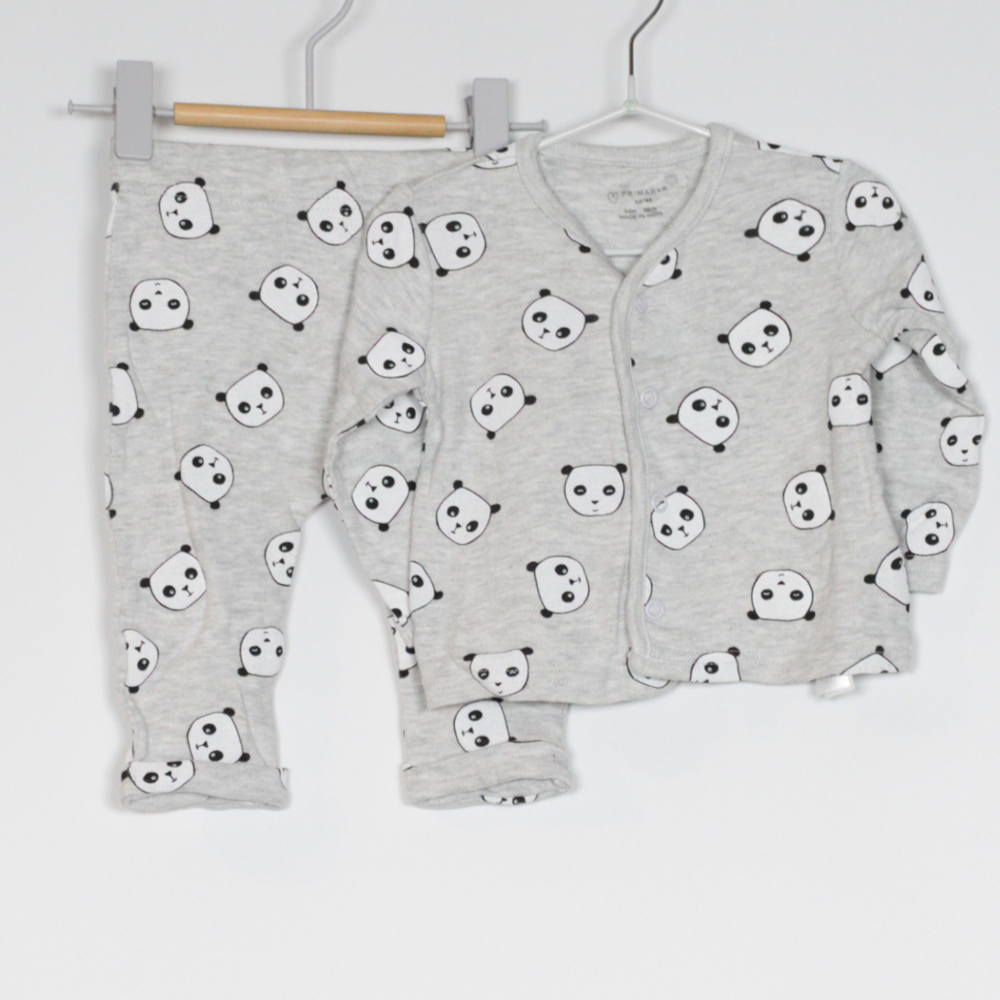 3-6M
Grey Panda Set