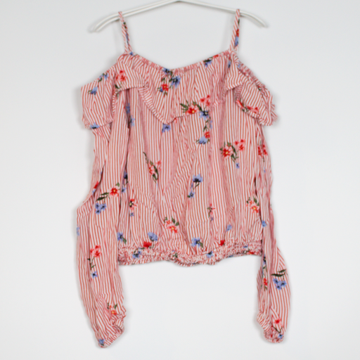 10-11Y
Stripe Bardot Top