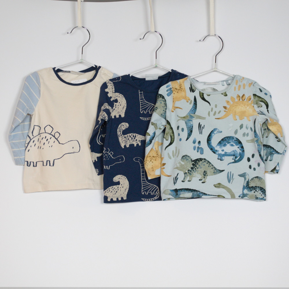 3-6M
3 x Dino Tops