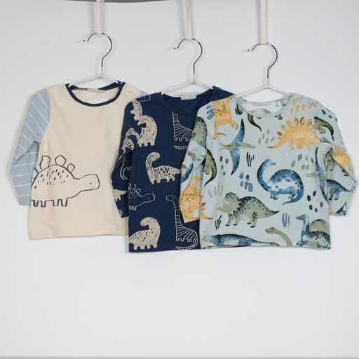 3-6M
3 x Dino Tops