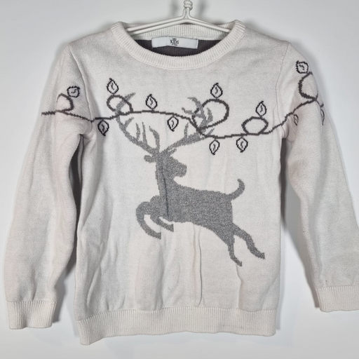 2-3Y
Silver Reindeer Jumper