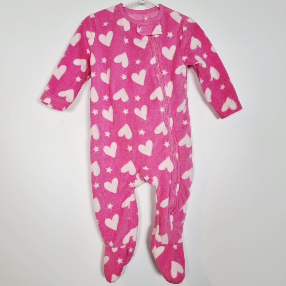 3-6M
Hearts Fleece Onesie