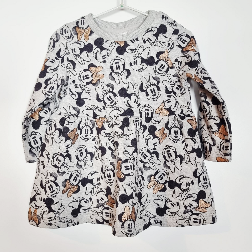 3-6M
Gold Bow Minnie Dress