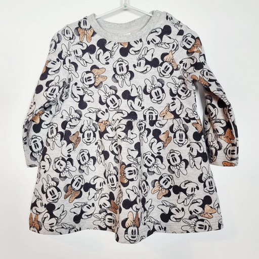 3-6M
Gold Bow Minnie Dress