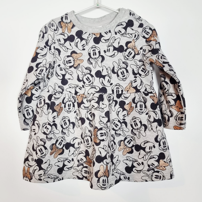 3-6M
Gold Bow Minnie Dress