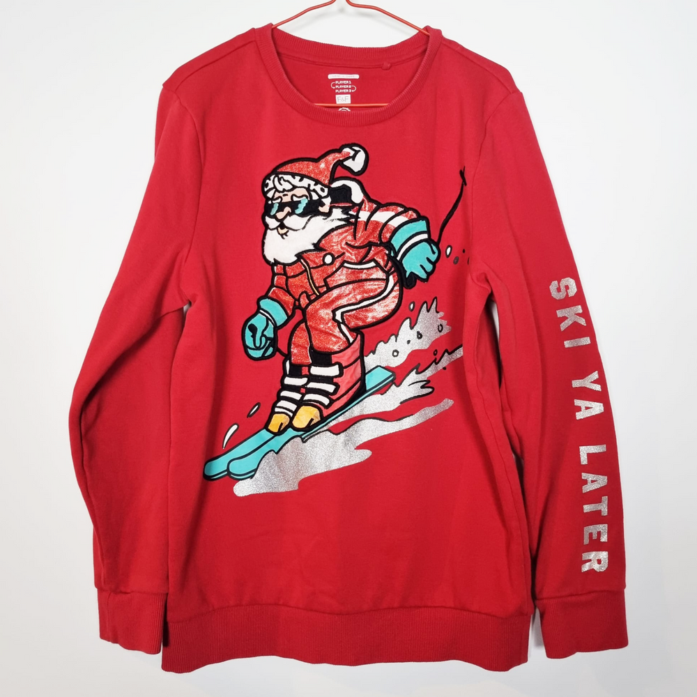 11-12Y
Skiing Santa Sweater