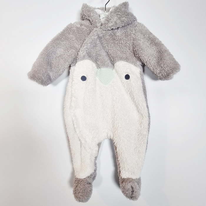1-3M
Fleece Penguin Pramsuit