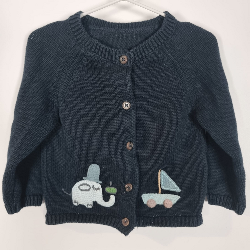 9-12M
Elephant & Boat Cardigan