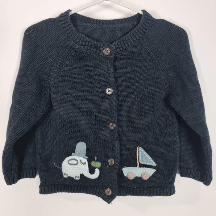 9-12M
Elephant & Boat Cardigan
