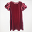 6-7Y
Burgundy Velvet Dress