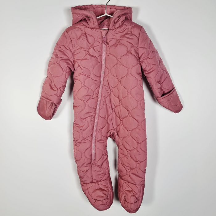 6-9M
Pink Quilted Pramsuit
