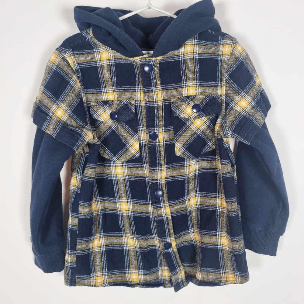 3-4Y
Hooded Shirt