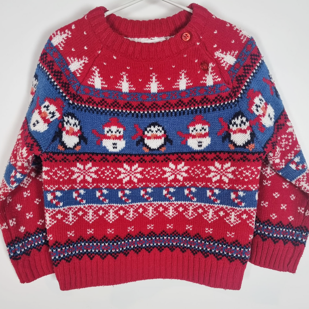 12-18M
Penguins & Snowmen Jumper
