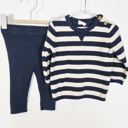6-9M
Navy/White Set