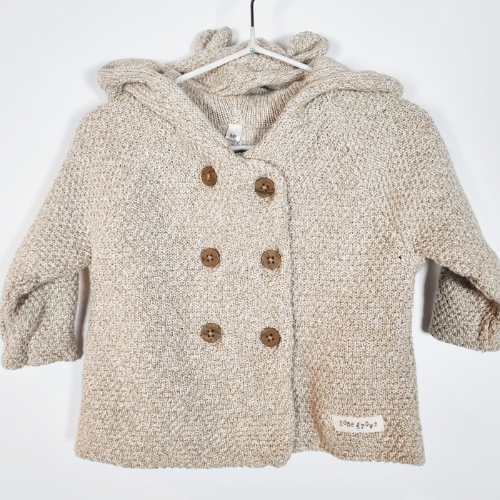 0-3M
Oatmeal Hooded Cardigan