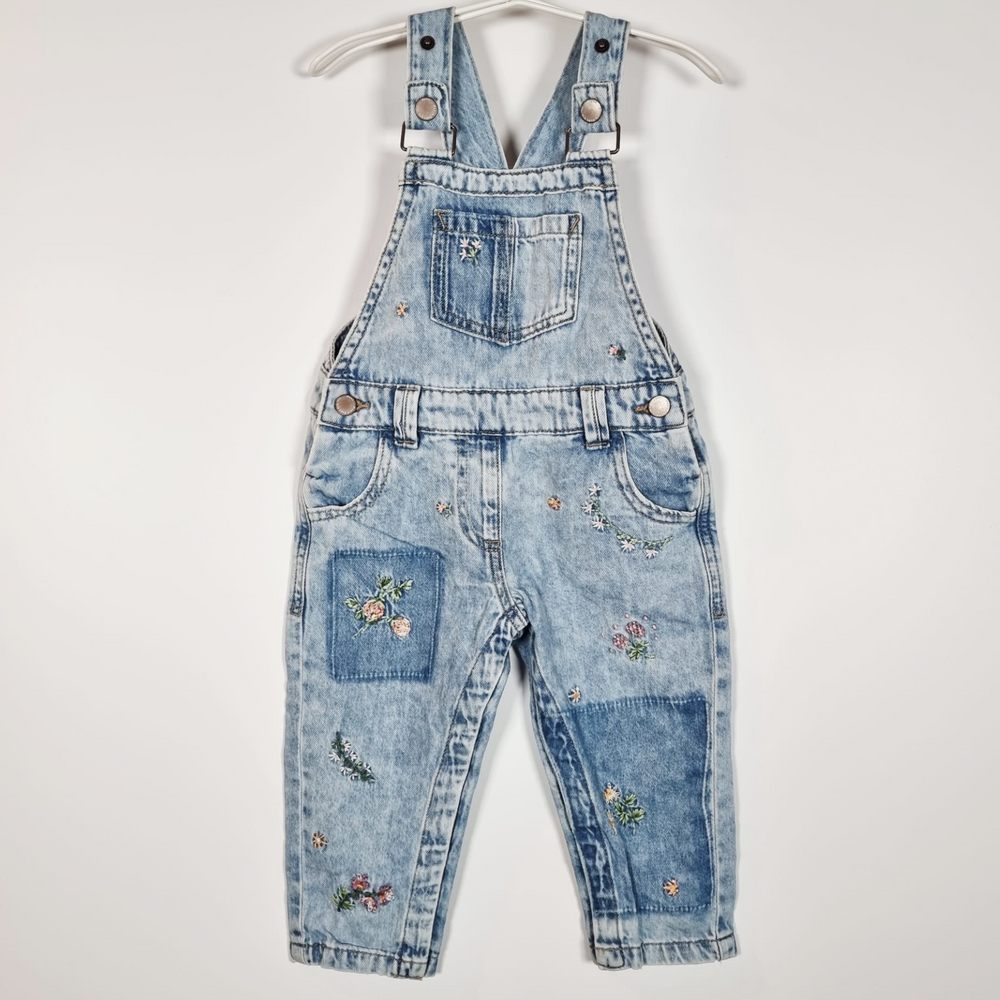 12-18M
Flowers Dungarees