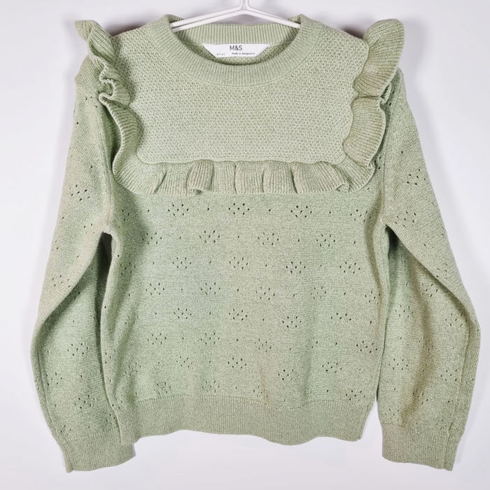 6-7Y
Green Sparkle Sweater