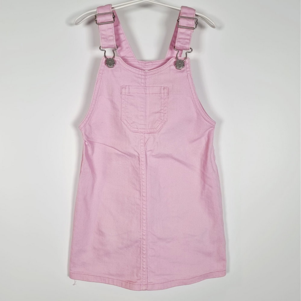 4-5Y
Pink Denim Dungaree Dress