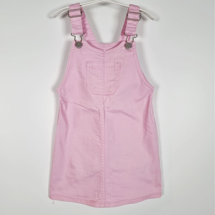 4-5YPink Denim Dungaree Dress