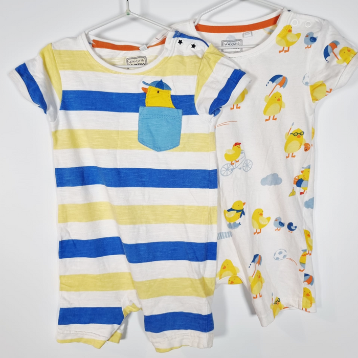 9-12M
Ducky Rompers