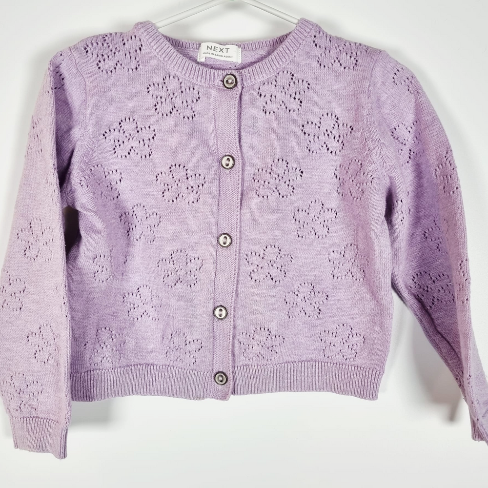 9-12M
Lilac Cotton Cardi