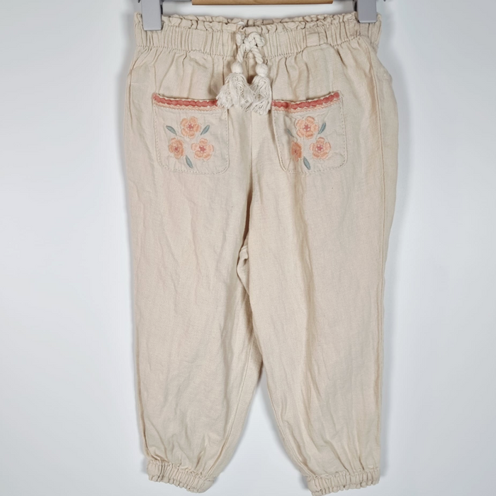 2-3Y
Lined Blend Flower Pants
