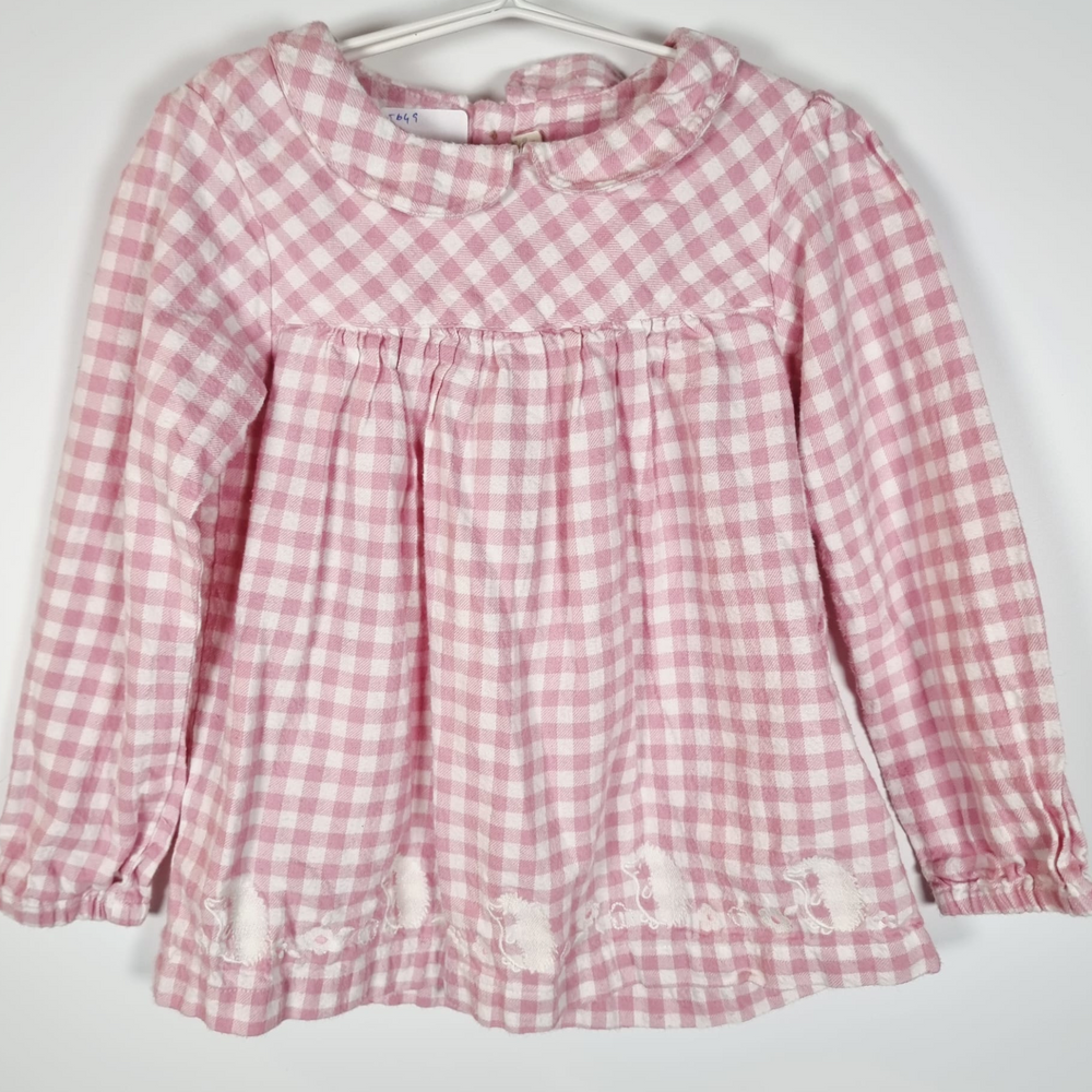 4-5Y
Hedghog Gingham Top