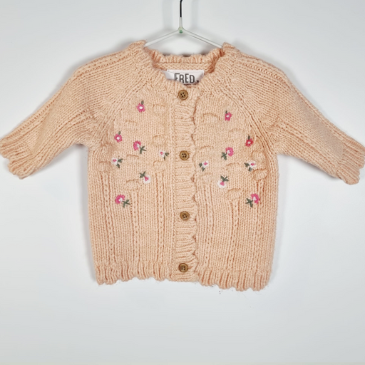 0-1M
Flower Embroidered Cardigan