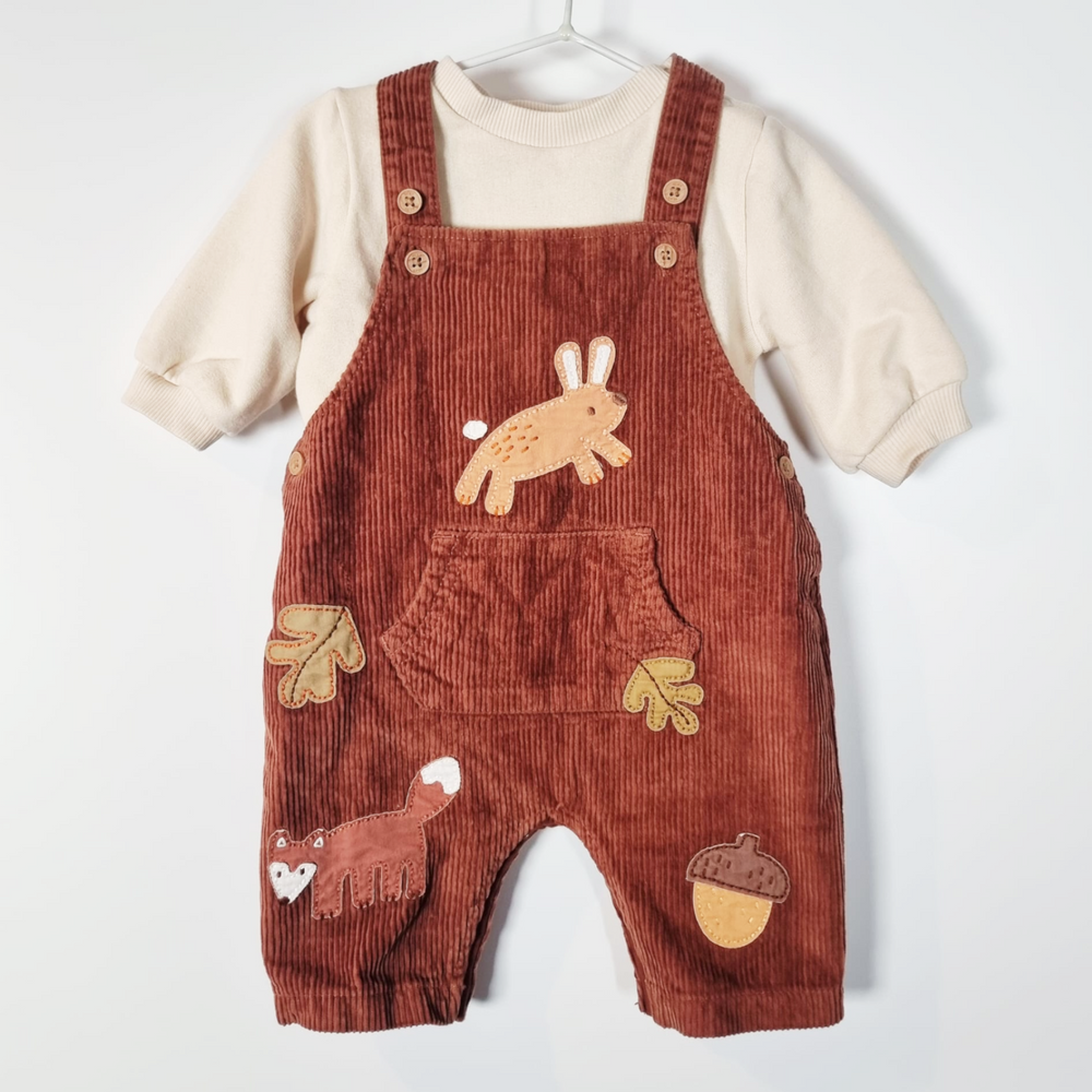 0-3M
Autumnal Warm Dungaree Set
