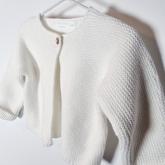3-6M
White Knit Cardi