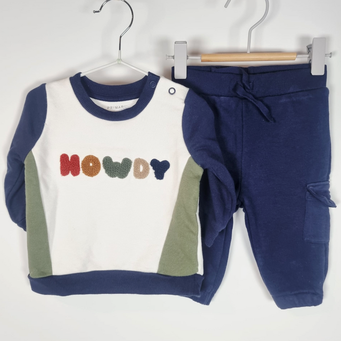3-6M
Howdy Set