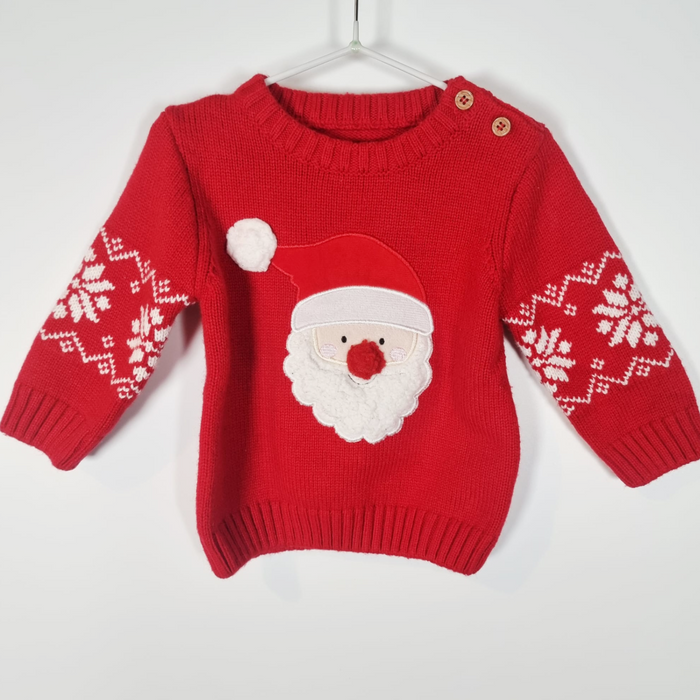 6-9M Santa Jumper