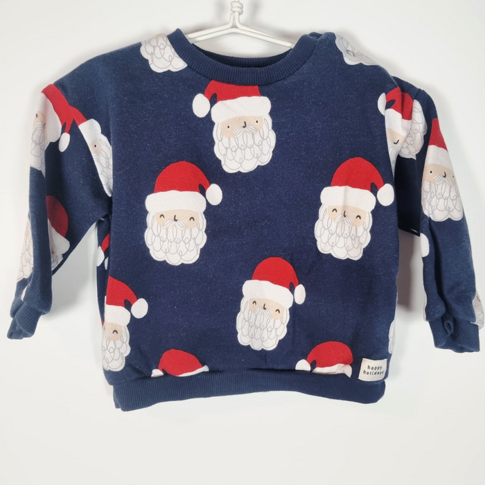 6-9M
Santa Print Sweater