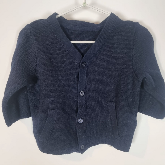 0-3M
Navy Cotton Cardi