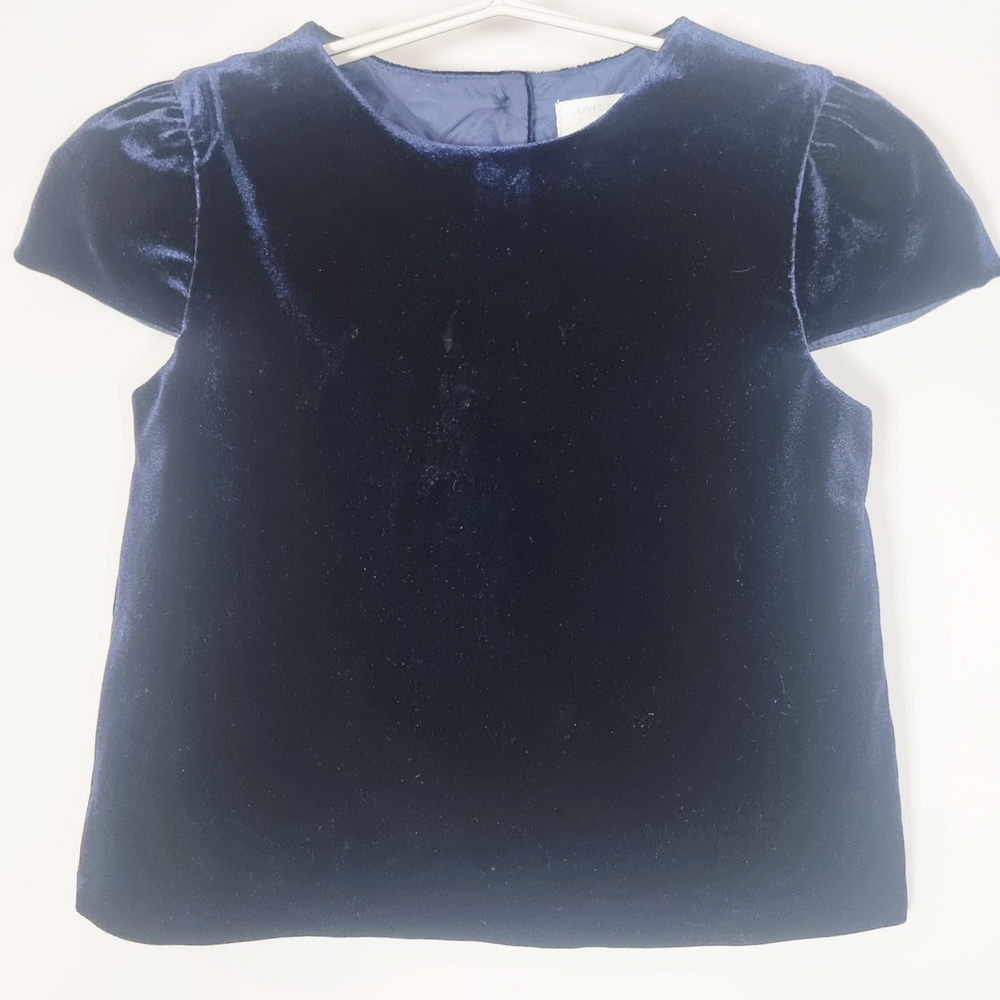 5-6Y
Navy Velvet Top