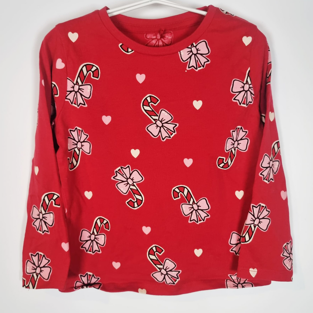 4-5Y
Candy Cane Top