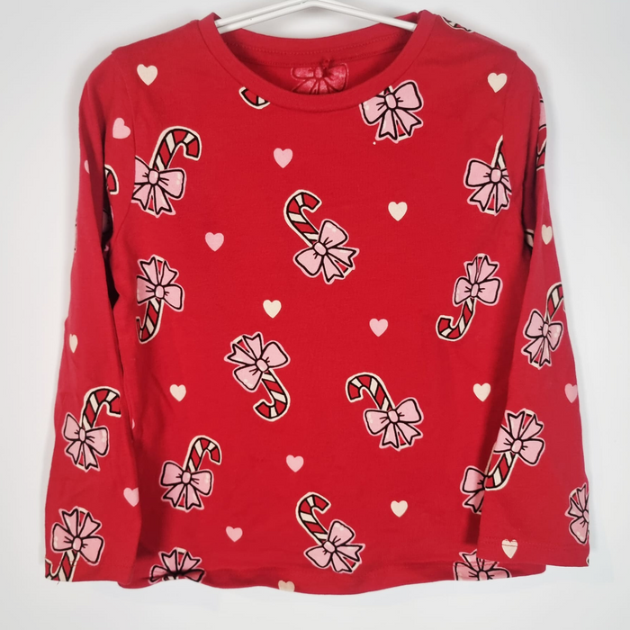 4-5Y
Candy Cane Top