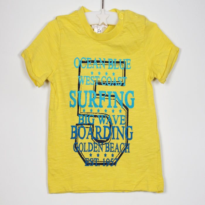 03-06M Yellow Surf T-Shirt