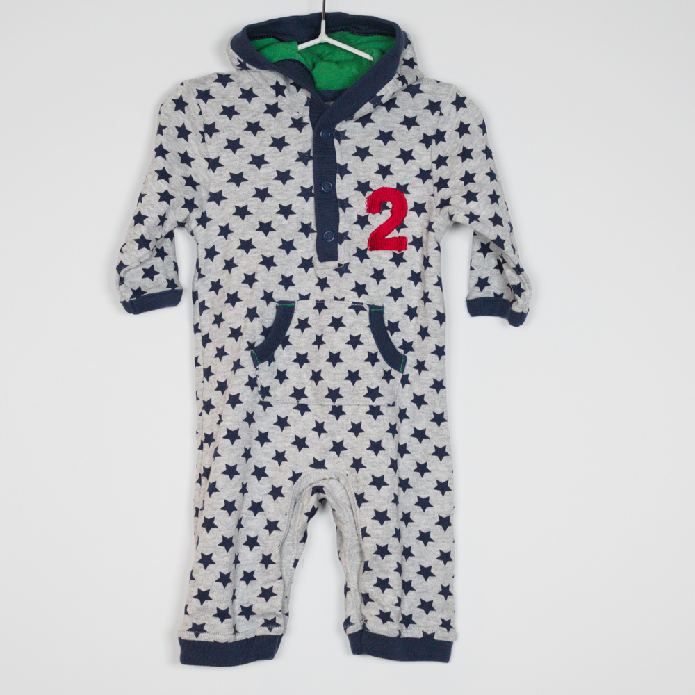 0-3MStars '2' Onesie